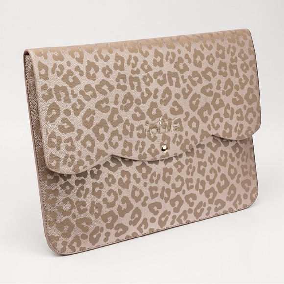 NEW WITH TAGS Hollis Lennyn Leopard Print Laptop Sleeve 14 inch Compatible pink - Picture 4 of 6